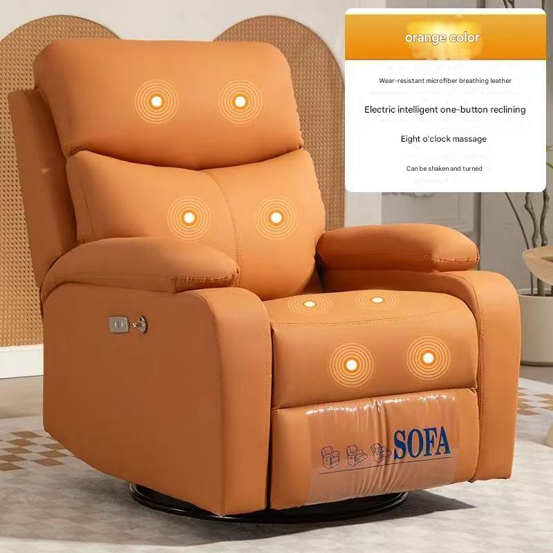 Orange|Electric smart massage reclining belt with rocking [one-button adjustment]