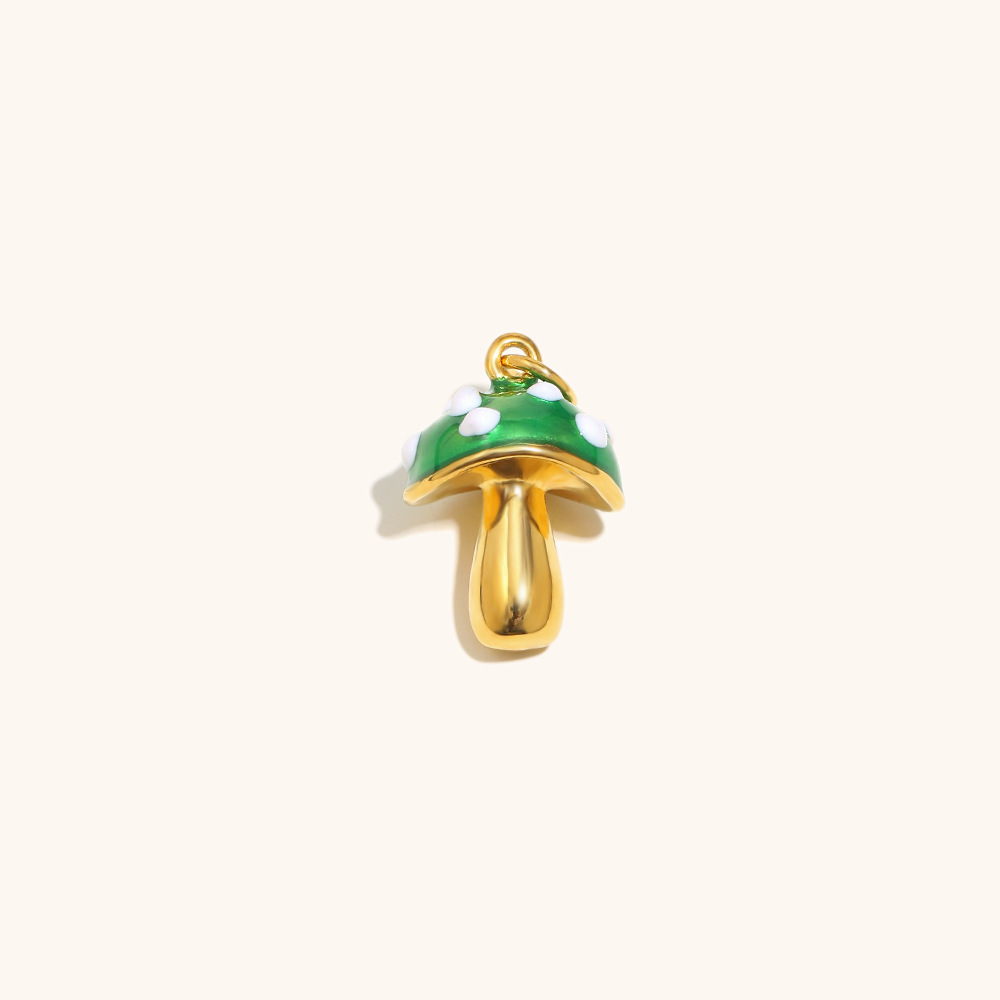 Oil dripping mushroom pendant-gold-2