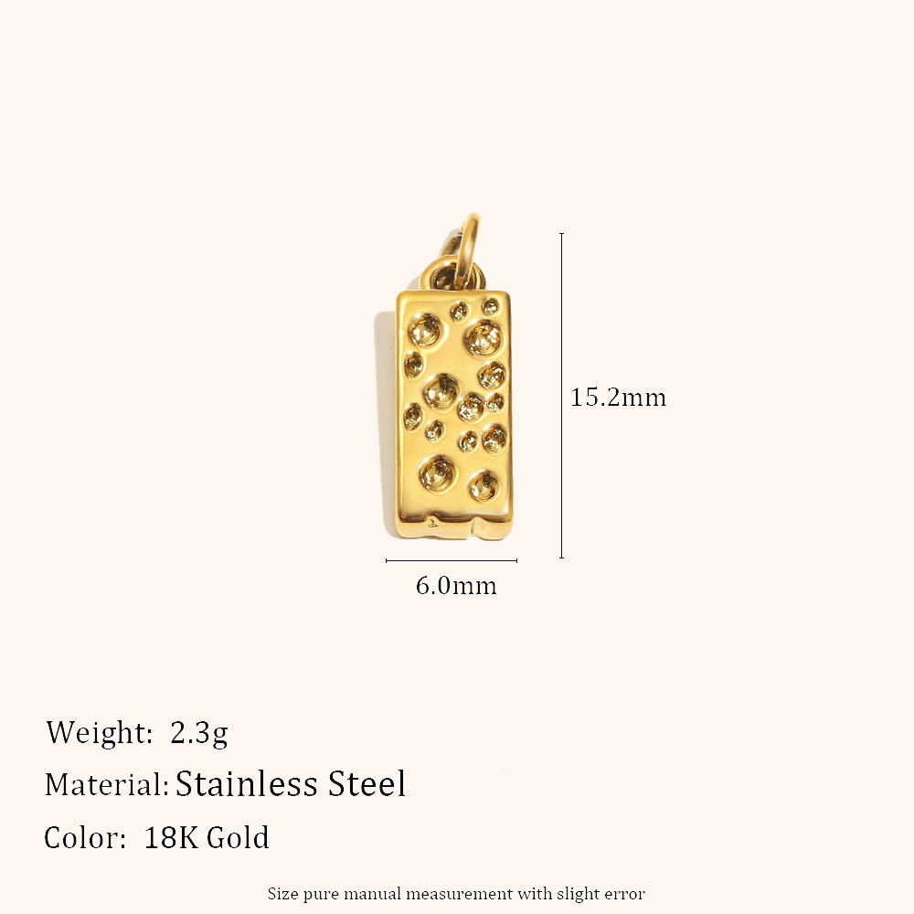 14:Cheese pendant-gold