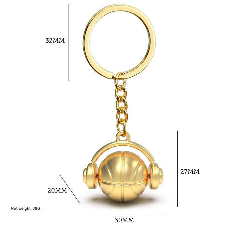 2:X-1857 blue ball headphones gold