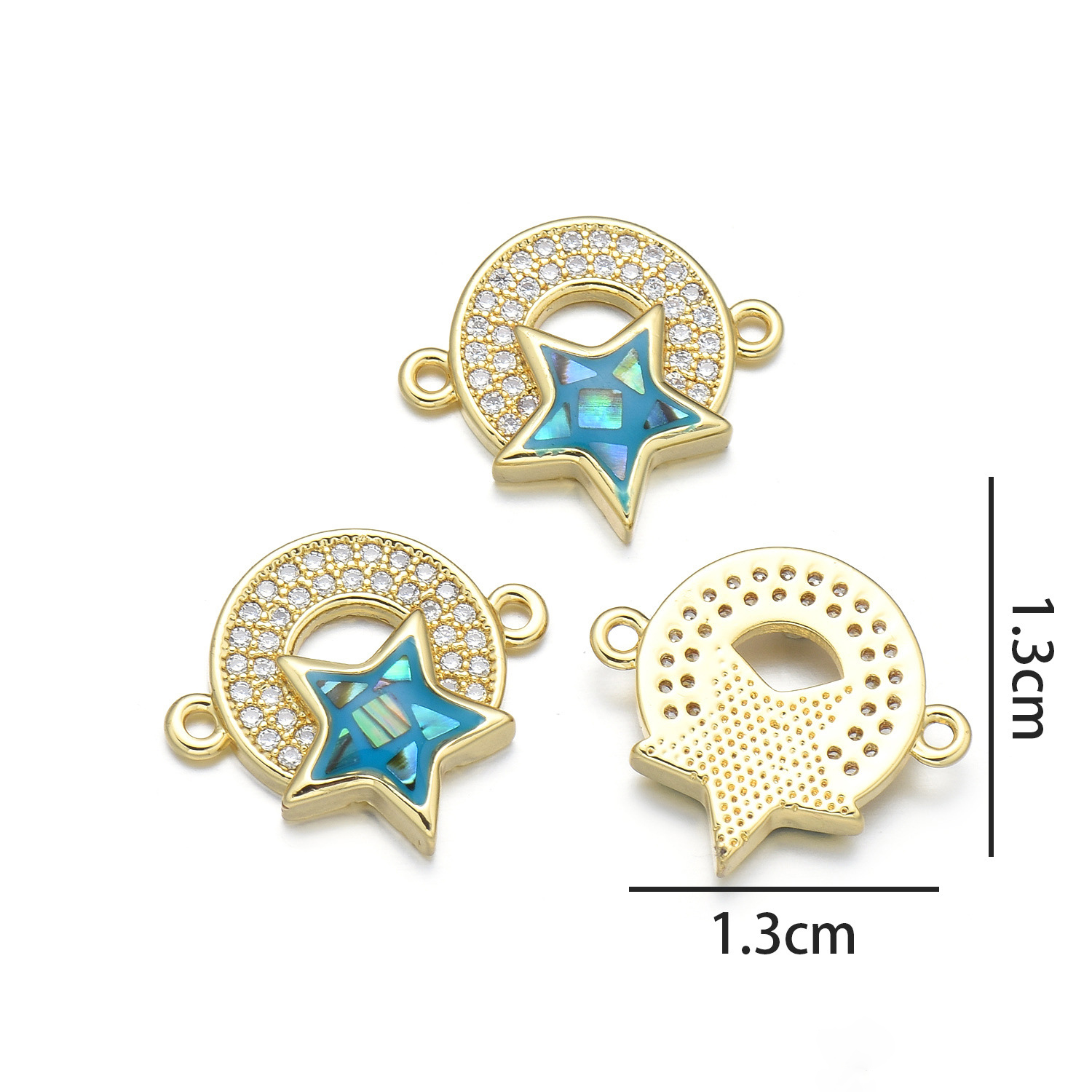 1:Round Star (peacock blue)