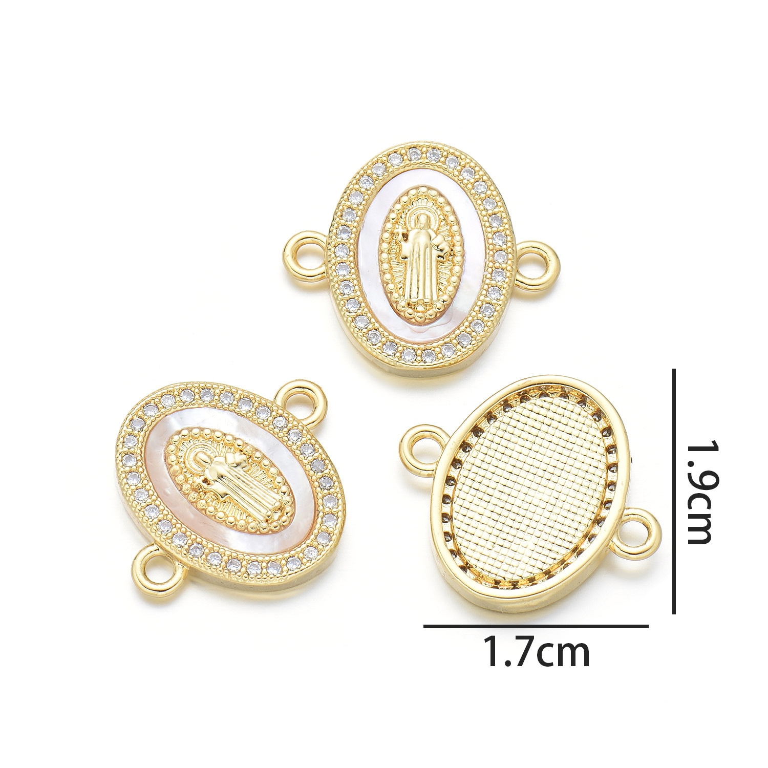 4:Oval godfather hand card (natural shell)