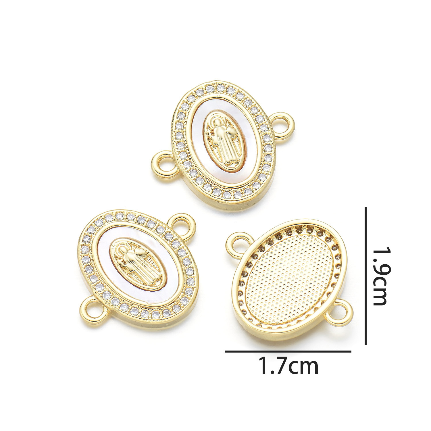 5:Oval Phnom Penh godfather hand card (natural shell)