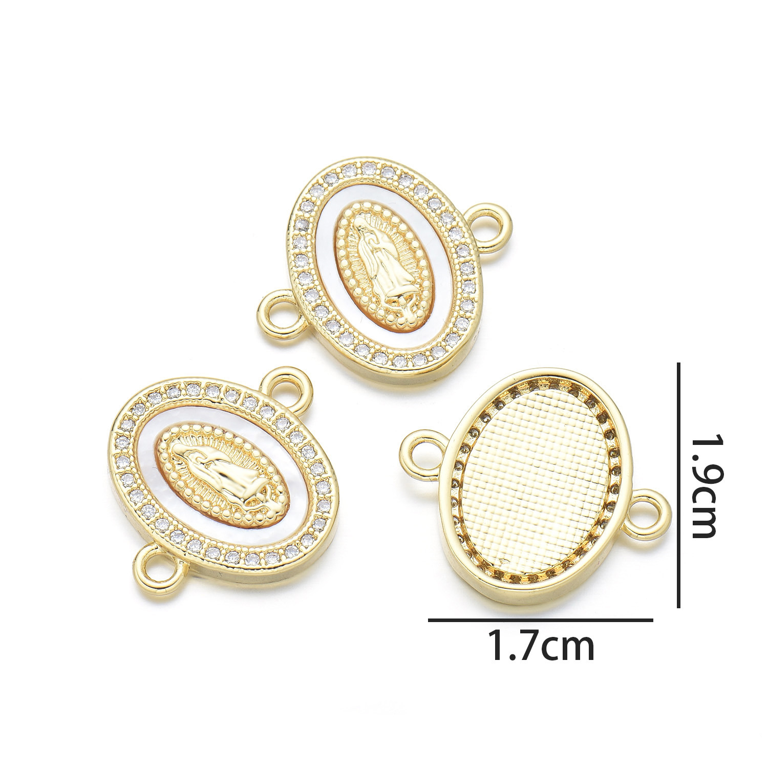 8:Oval Virgin hand (natural shell)