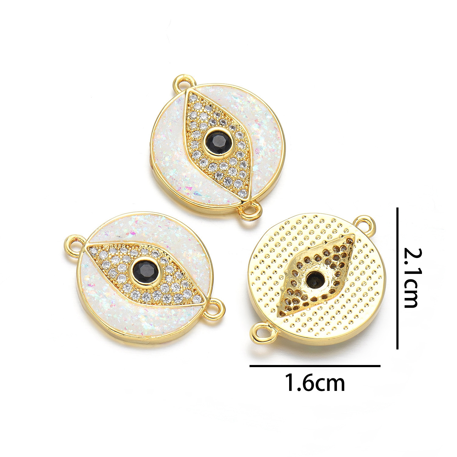 8:Round Eyes (colorful pink opal)