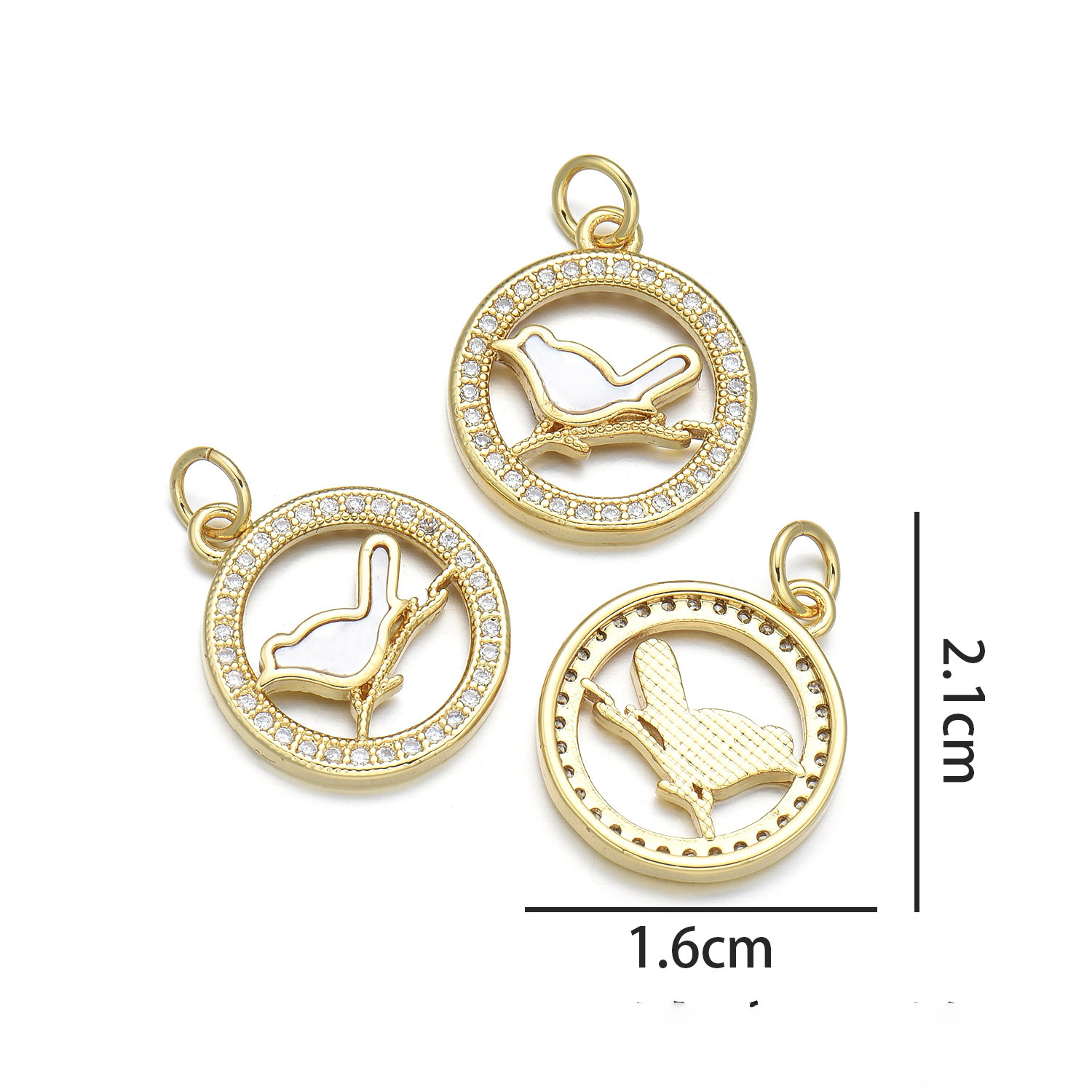 1:Bird Pendant (natural shell)