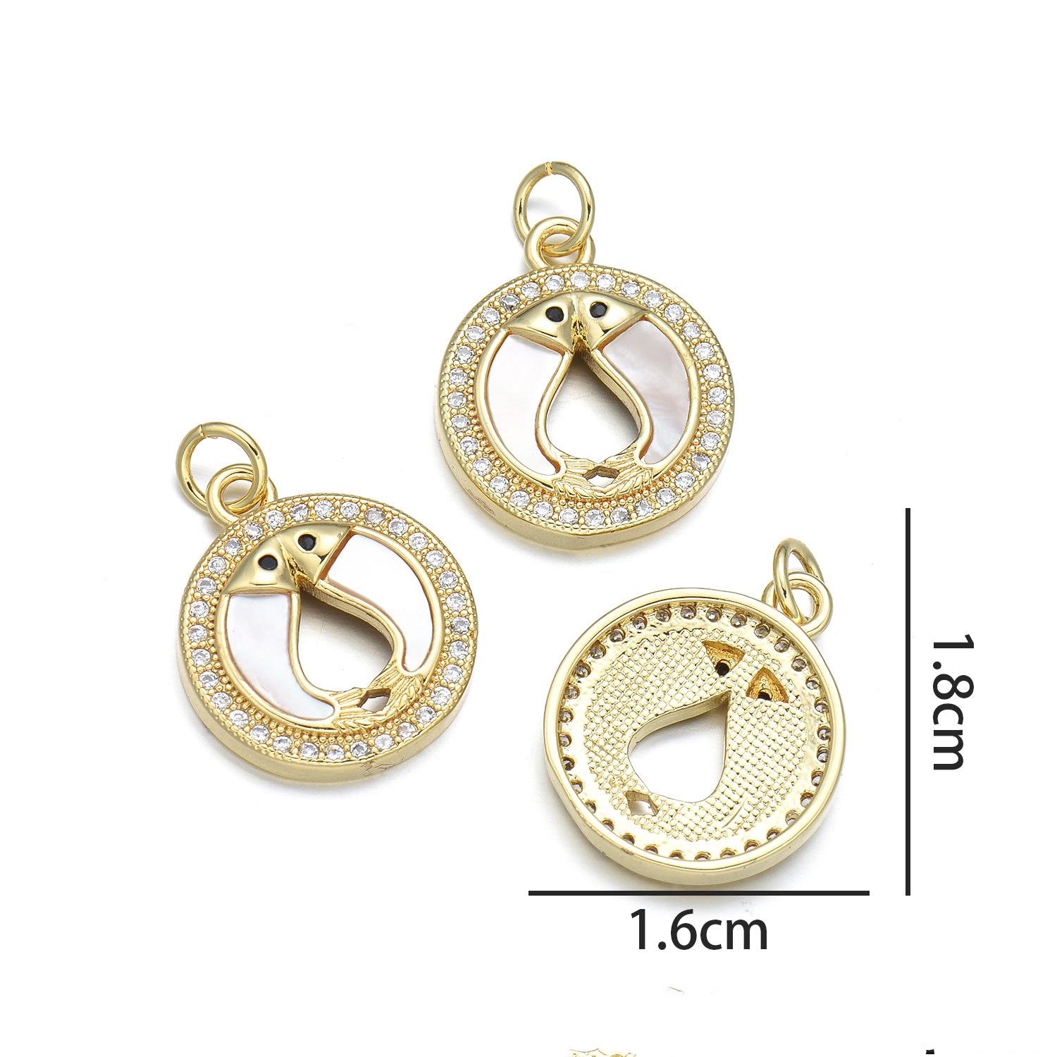 3:Double koi pendant (natural shell)