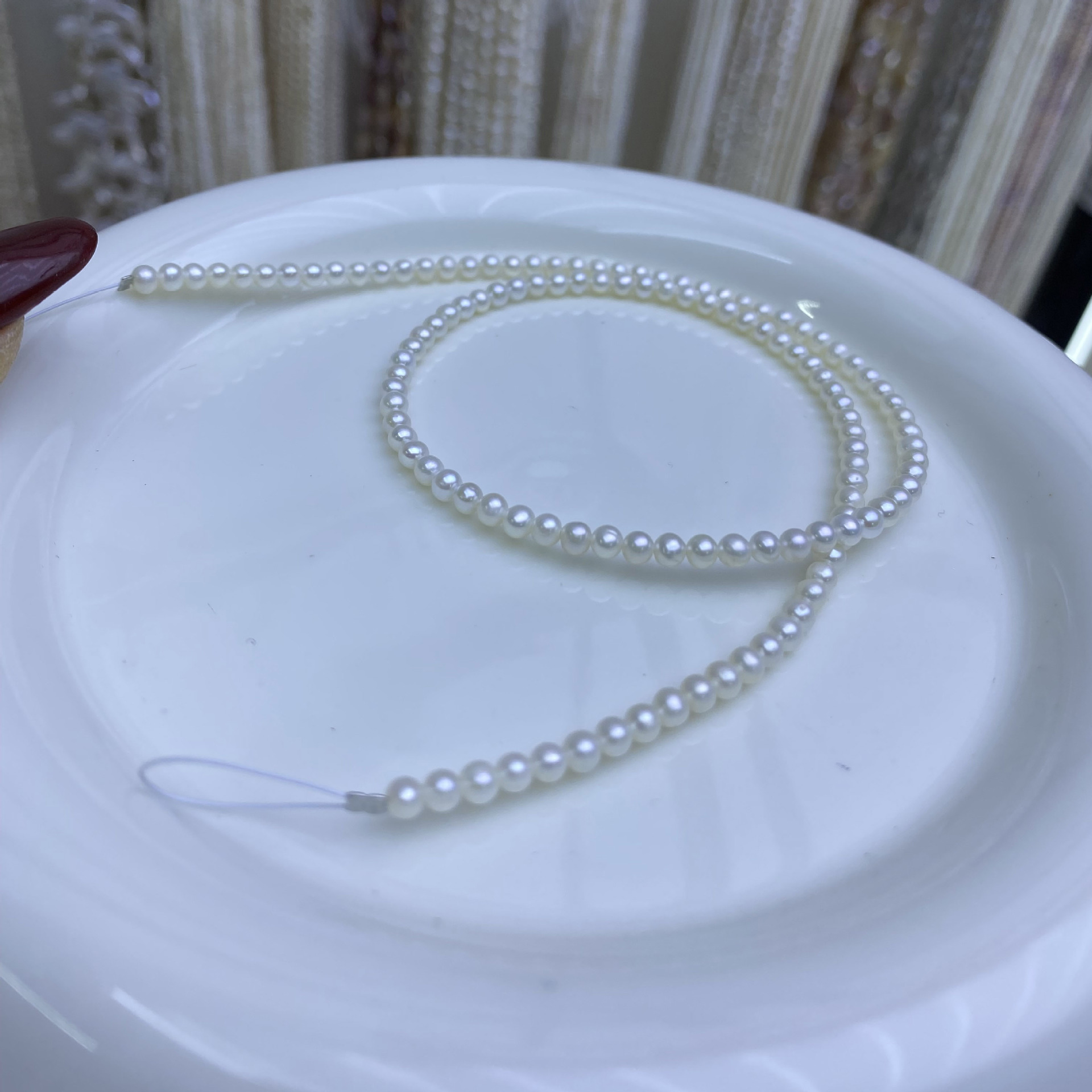 1:Natural white 3-4mm