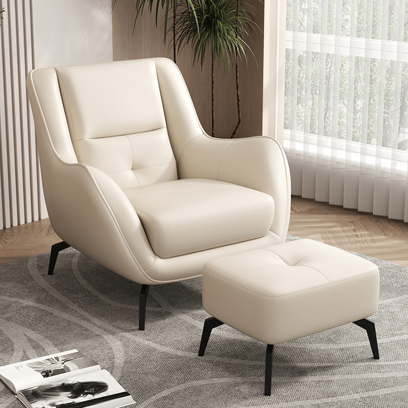 Beige tech fabric with footrest