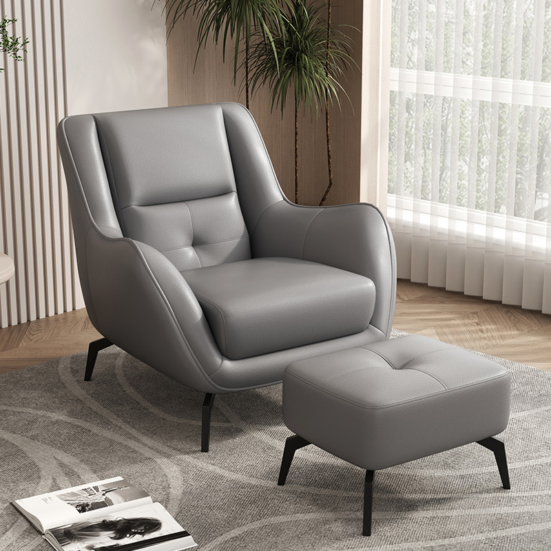 gray Scratch-Resistant Fabric with footrest