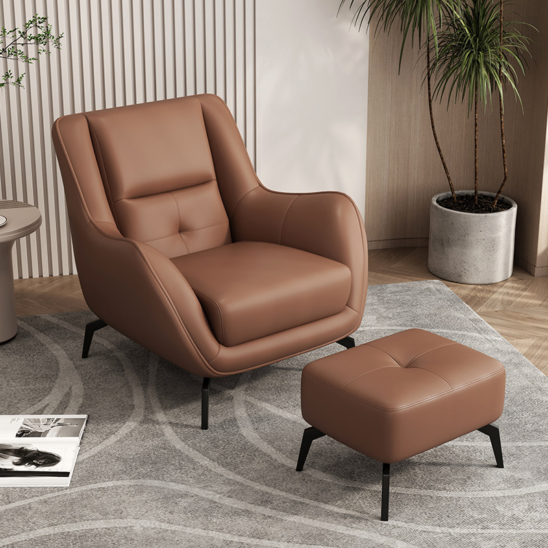 Brown Scratch-Resistant Fabric with footrest