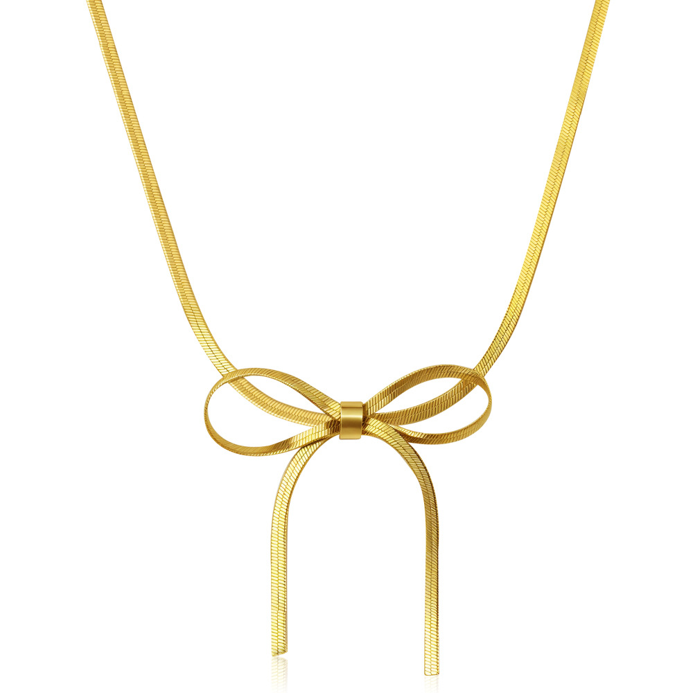 4:金色项链C-7蝴蝶结