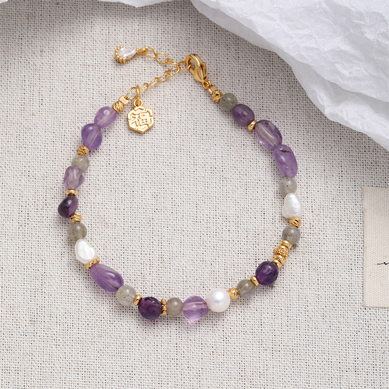 4:[freshwater pearl   copper   natural stone]: nl03744b