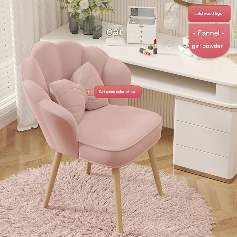 Pink-solid wood legs