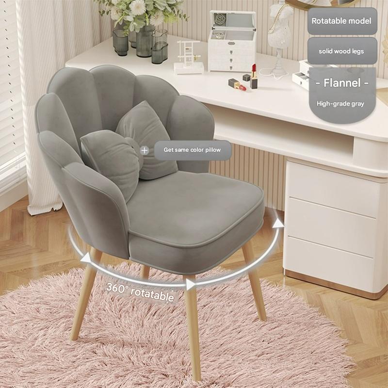 rotatable gray-solid wood legs