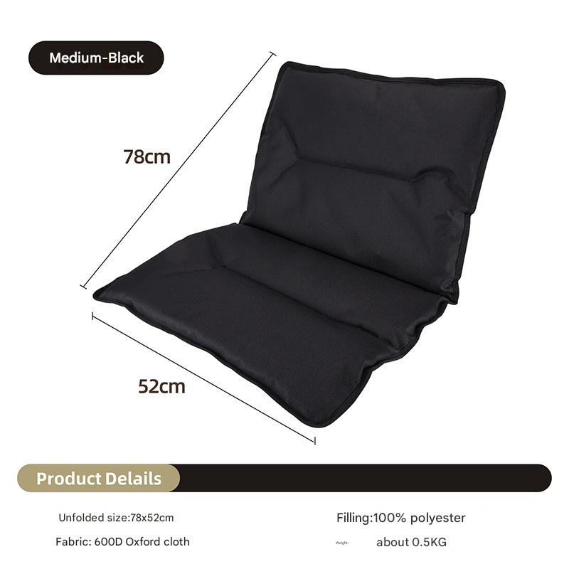 [Chair cushion] medium-black (excluding chair)