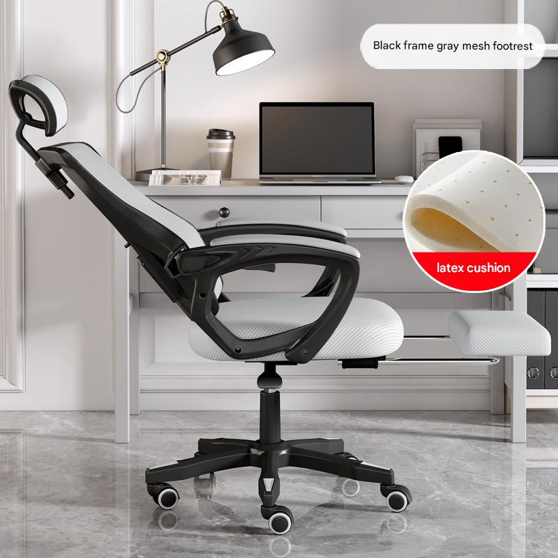 Black Frame Grey Mesh Lying Latex Foot