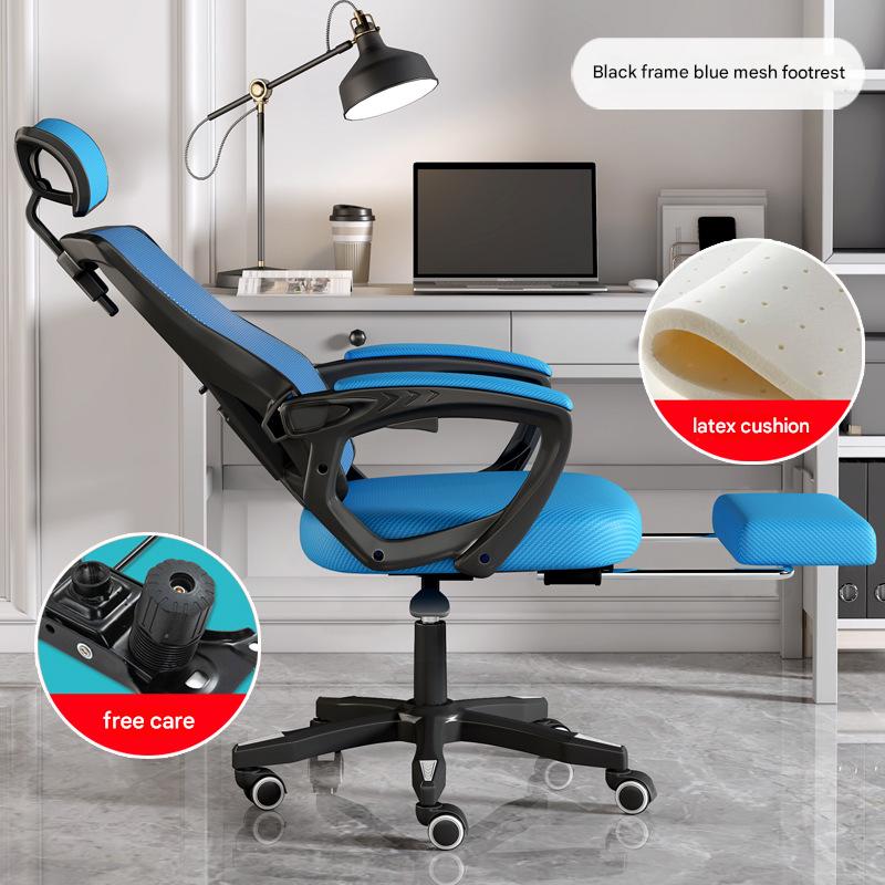 Black Frame Blue Net Lying Latex Easy Foot