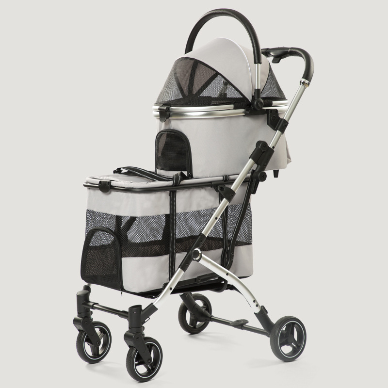 Silver gray (upgraded basket cover with traction rope)