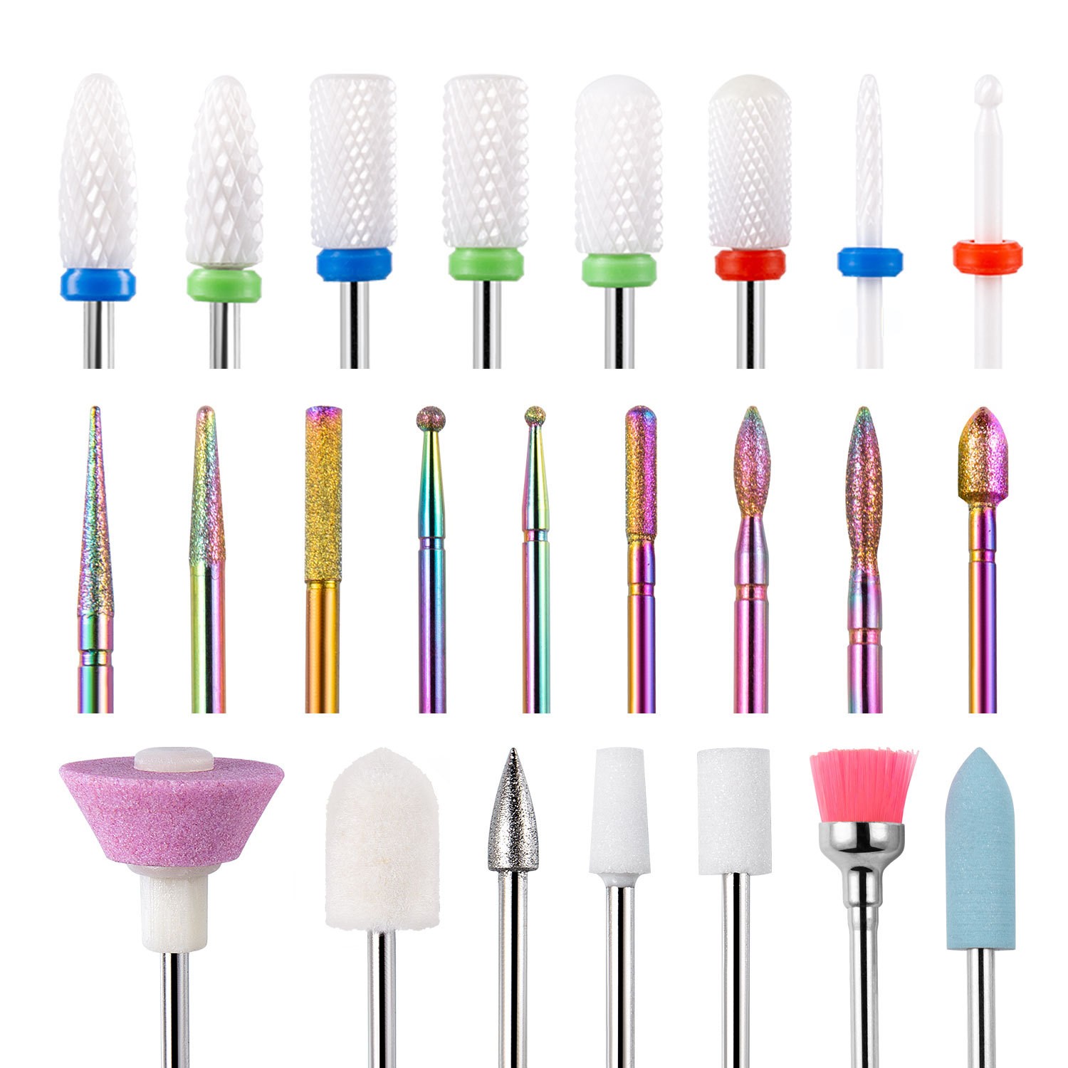 24 grinding heads set