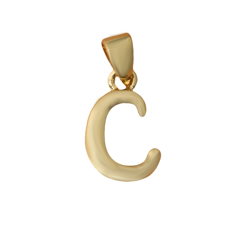 3:English letter-c (single pendant)