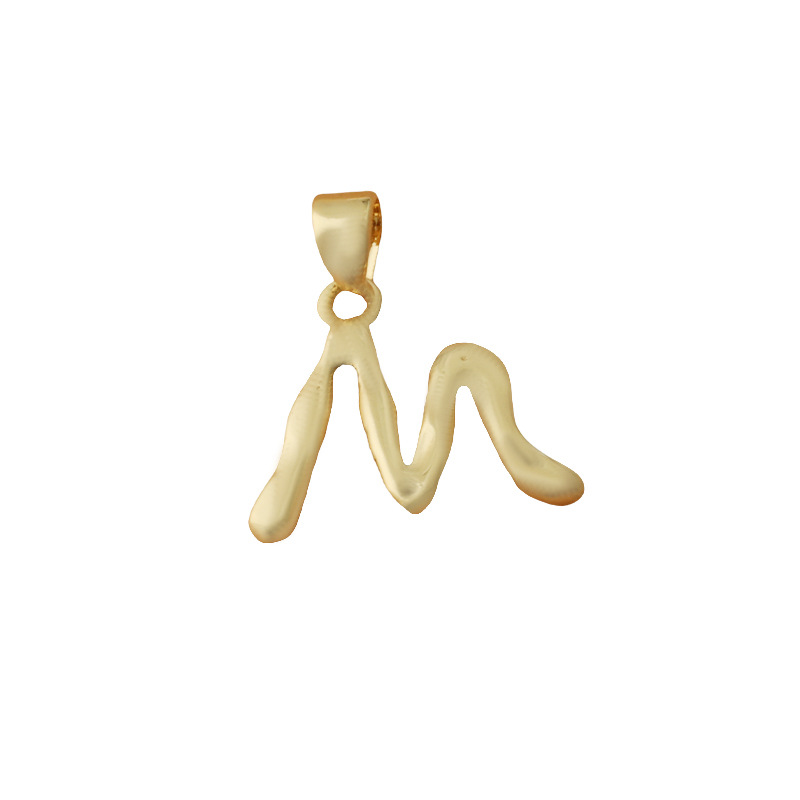 13:English letter-m (single pendant)