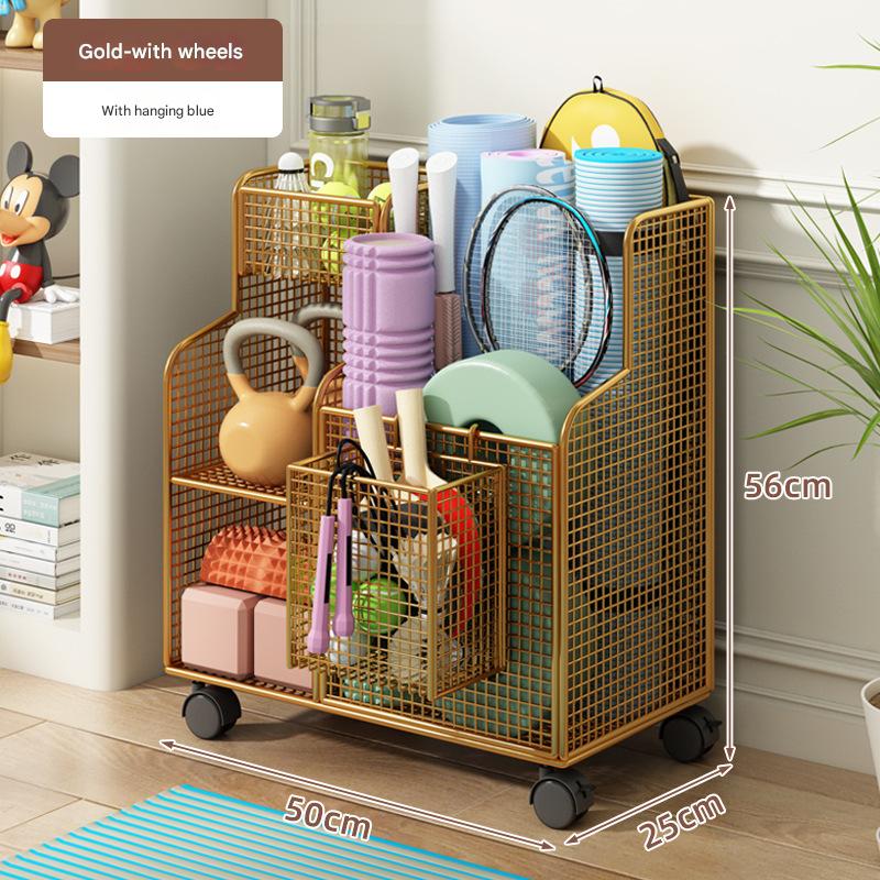 Gold-wheels [with hanging basket]