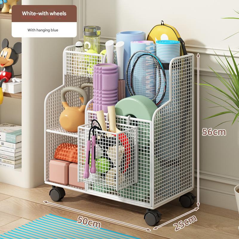 White - with wheels [with hanging basket]