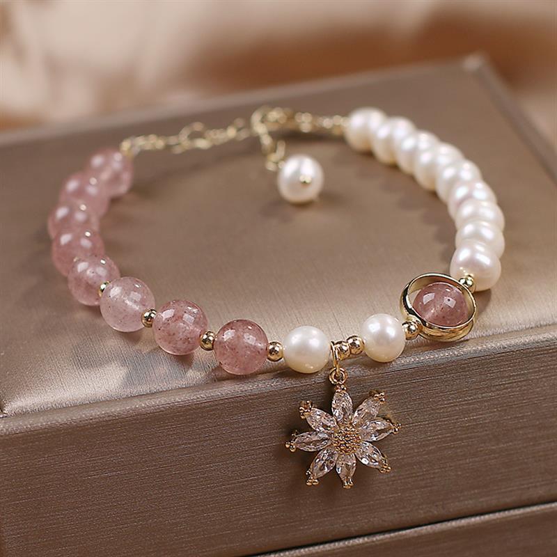 12:Rose Red Pearl strawberry Crystal Daisy