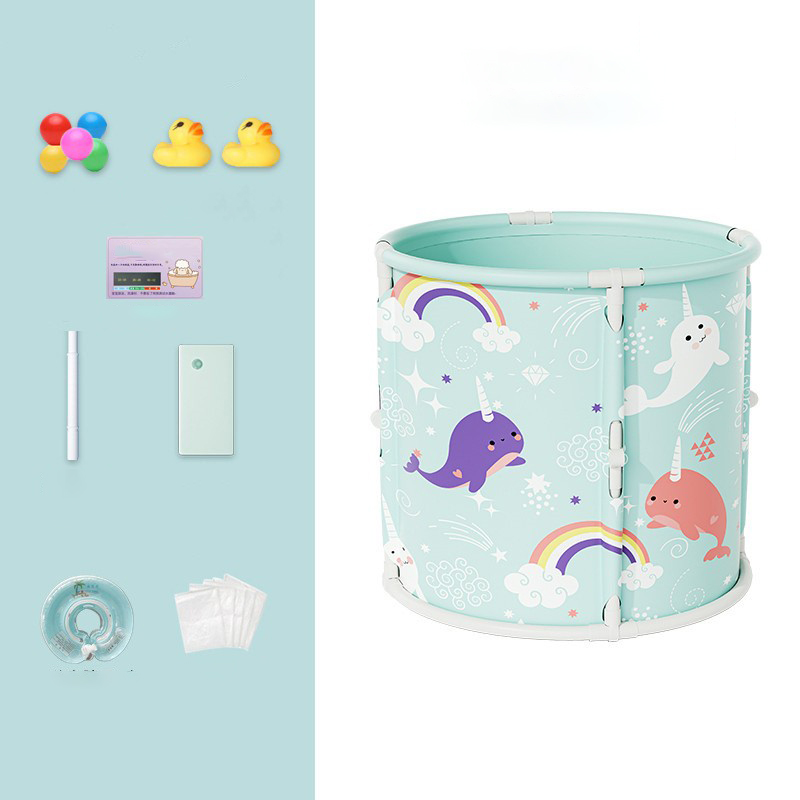 Blue-green (gift bag)  neck ring  5 bath bags