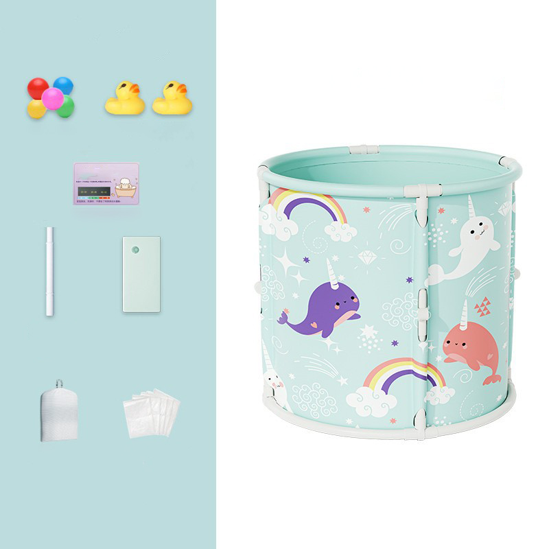 Blue-green (gift bag)  storage bag  5 bath bags