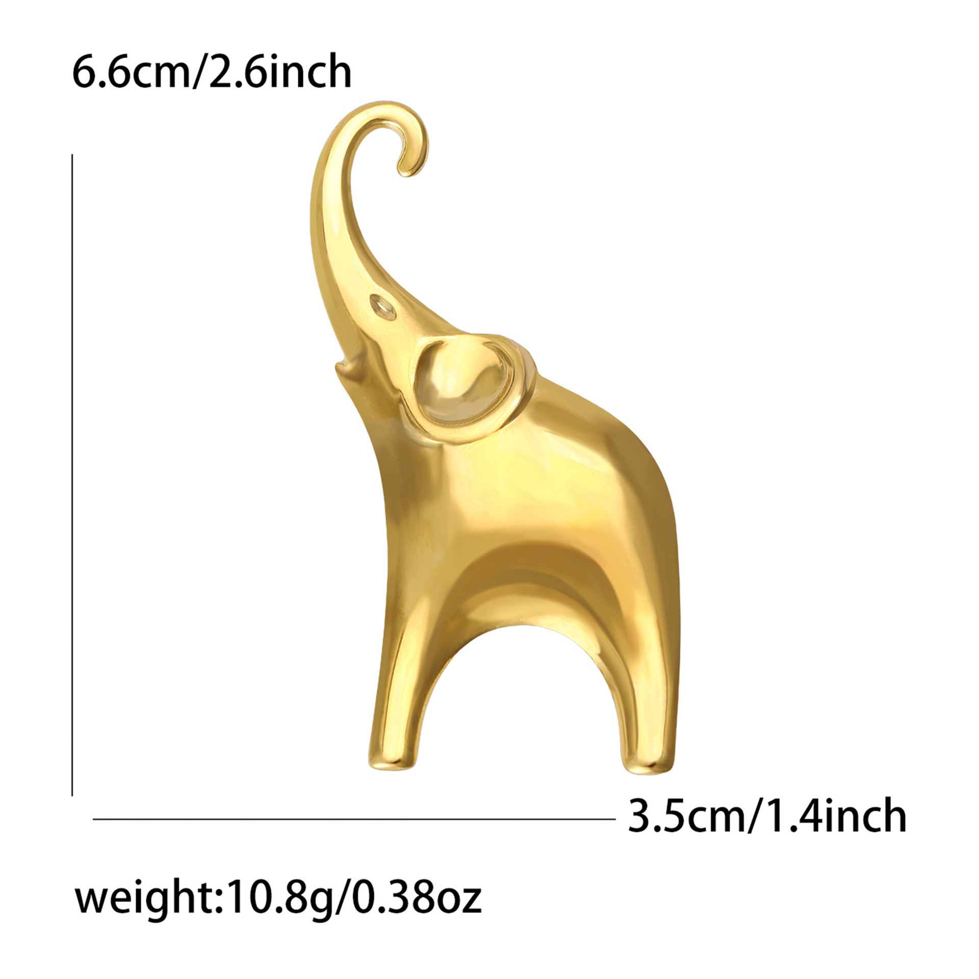 1:Stainless steel-gold--5073-gd