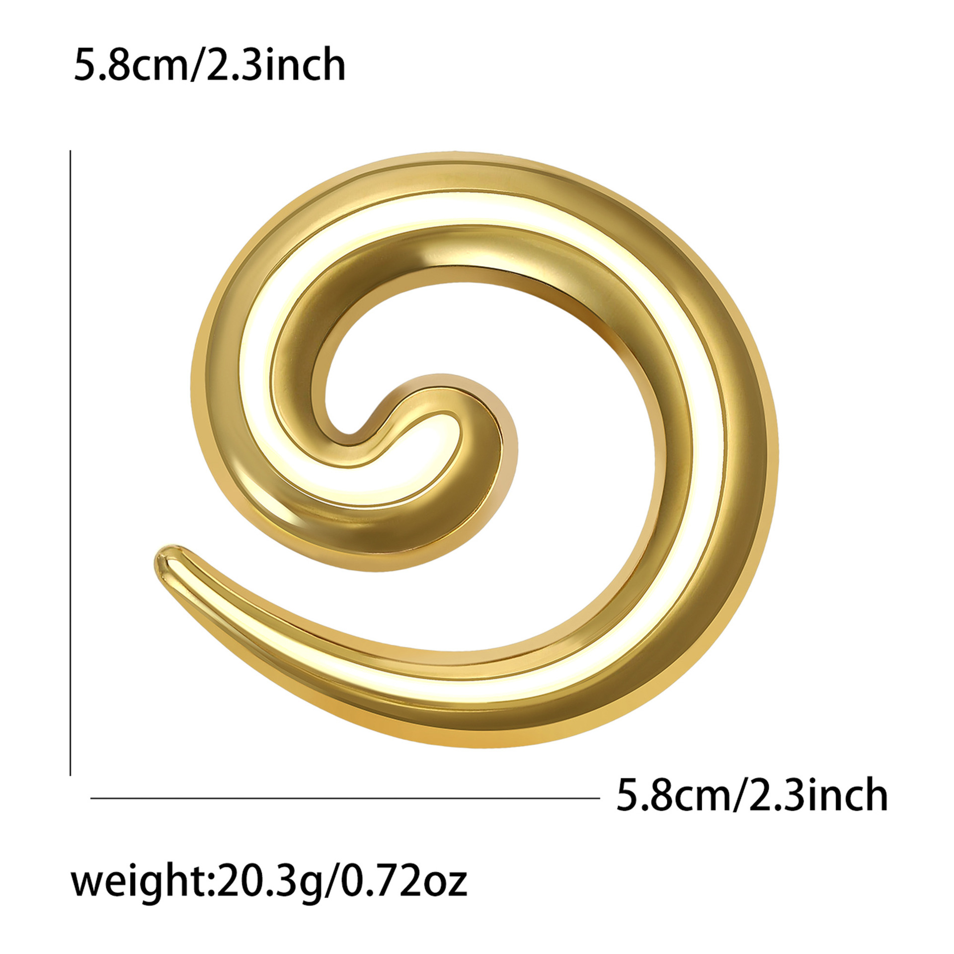 1:Stainless steel-gold-5189-gd