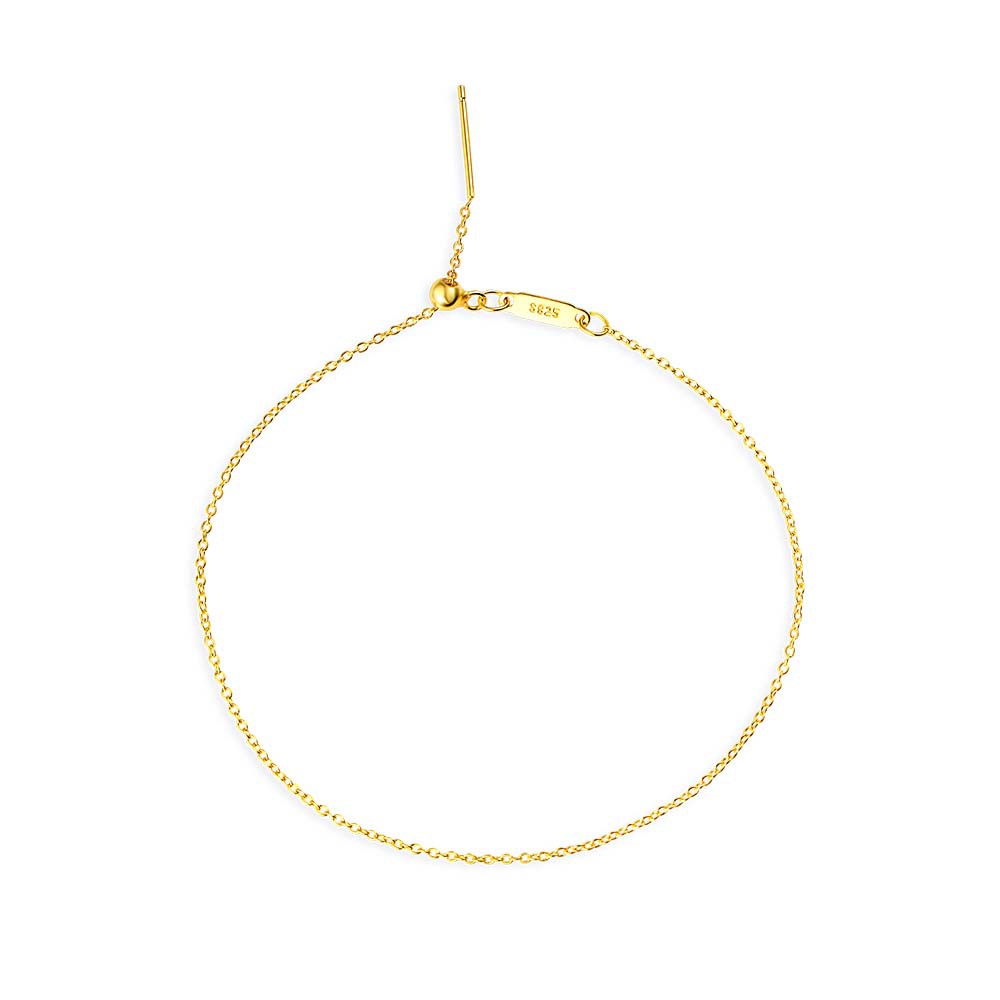 48:18K gold bracelet 18cm