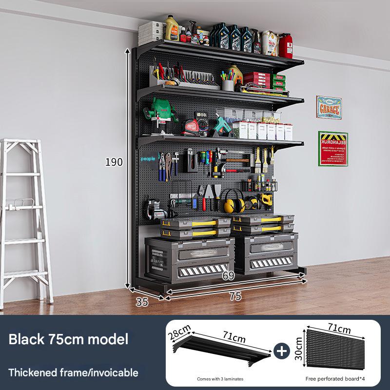 [Black 75*35*190] Comes with 3 layers   4 perforated boards