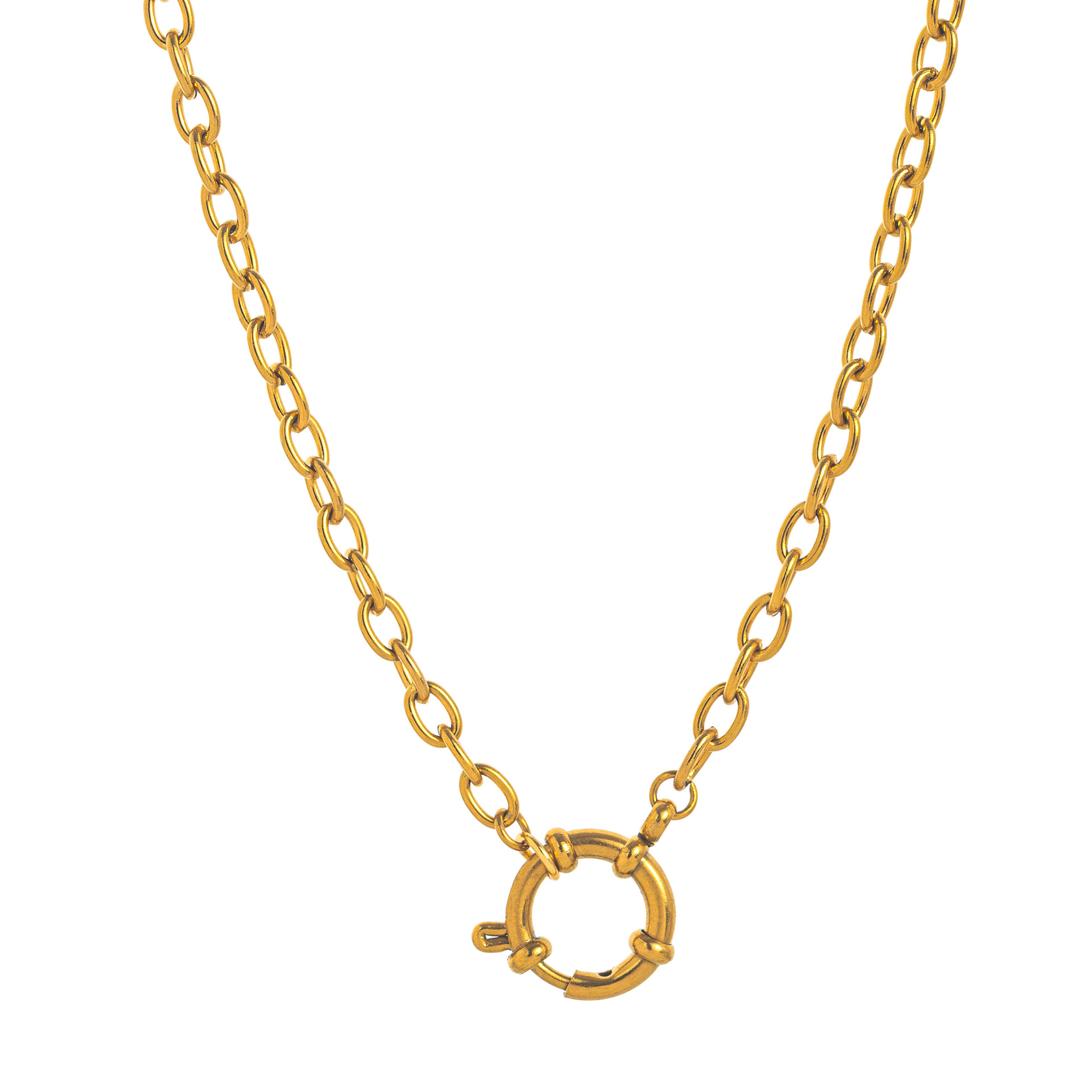 14:40cm with 5cm extender chain/4mm ball chain live ring