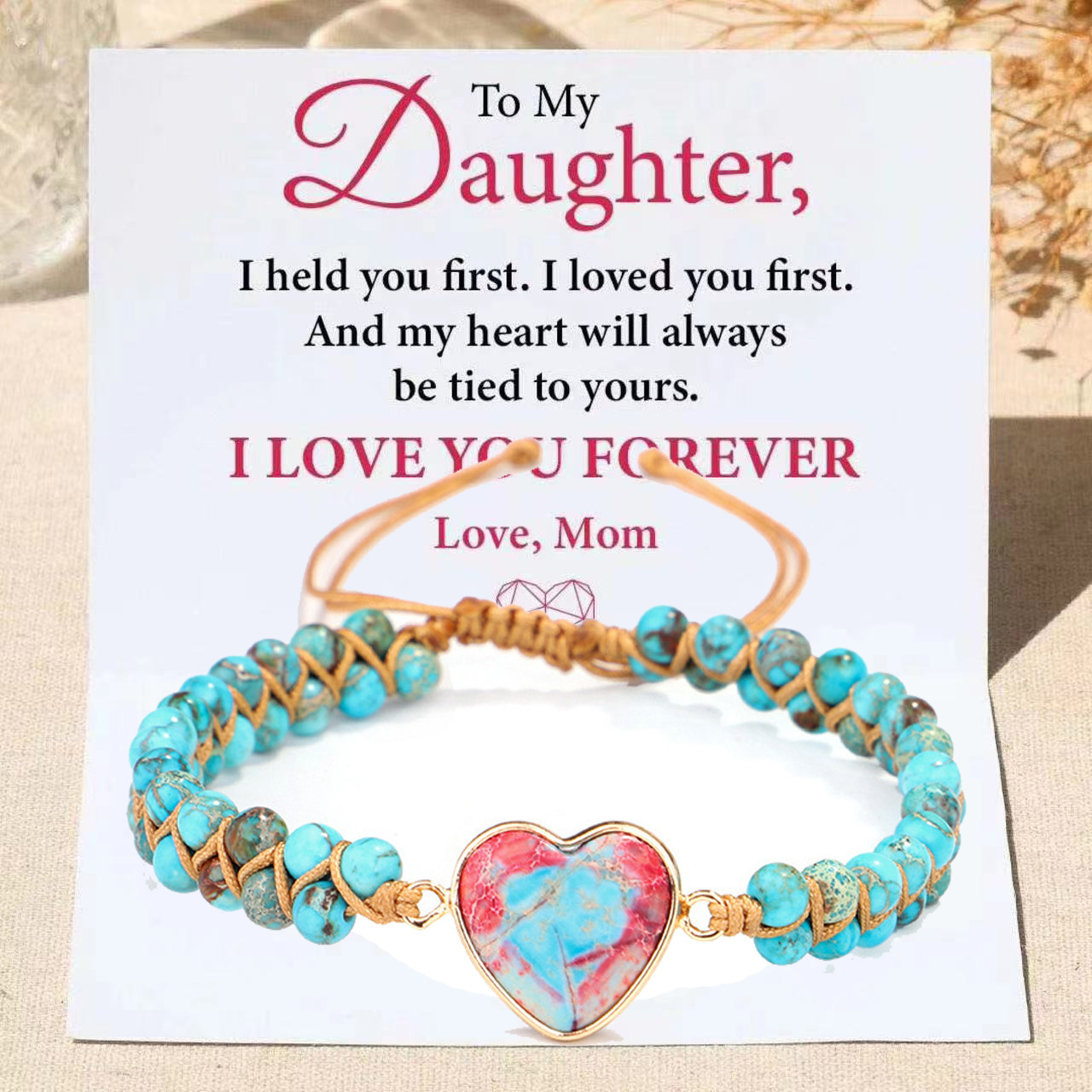 2:Blue Emperor Royal stone Red and Blue Love Heart card