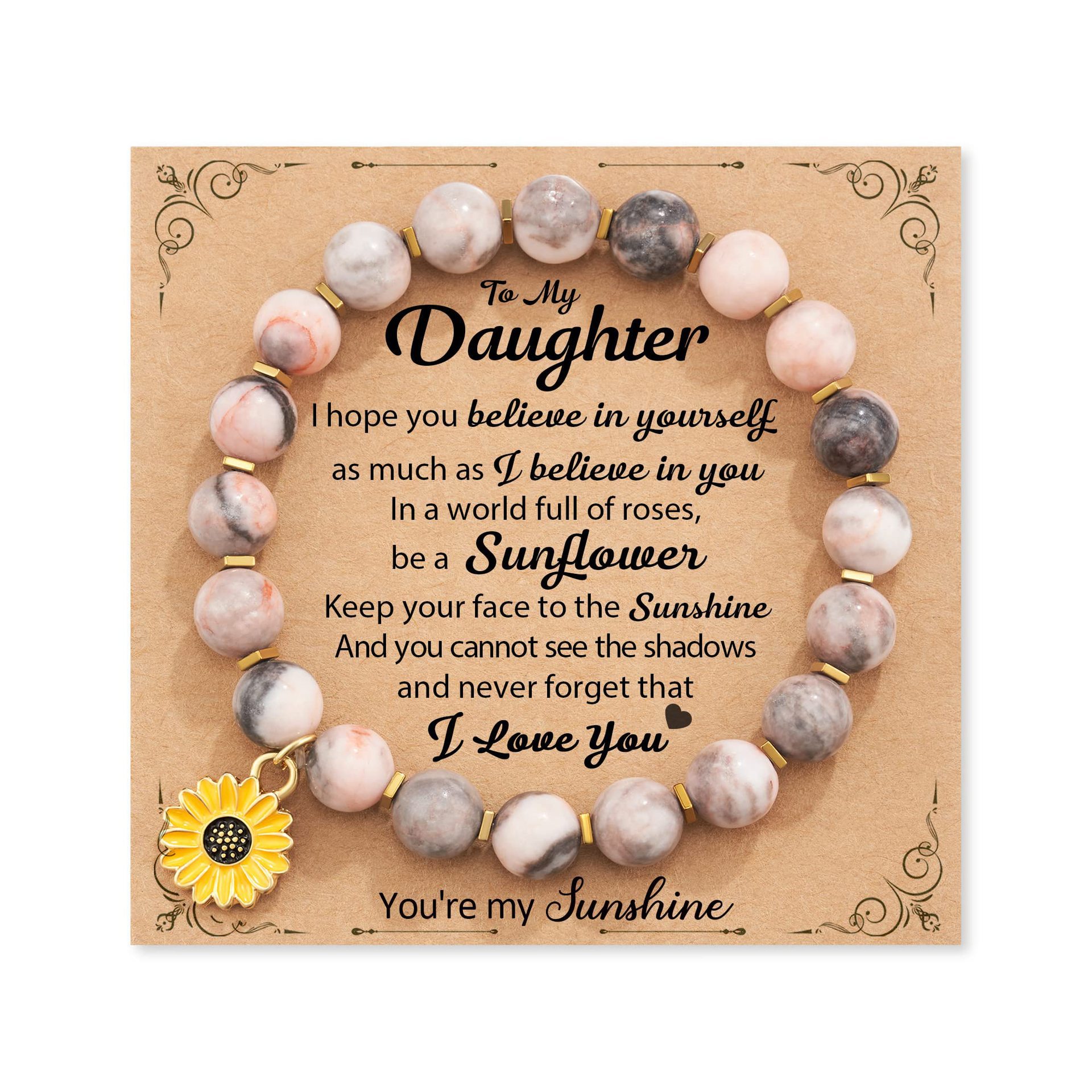 6:Pink Zebra Sunflower Pendant Daughter Card