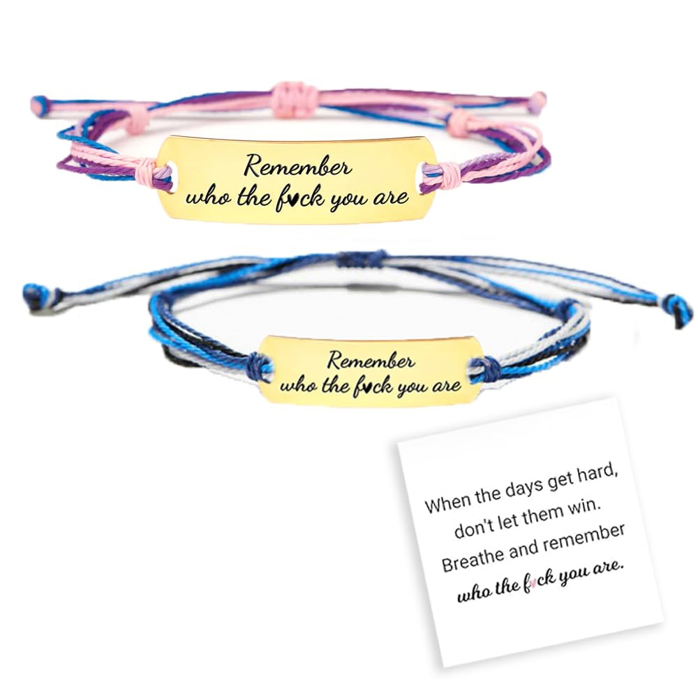 4:Remember engraved bracelet set