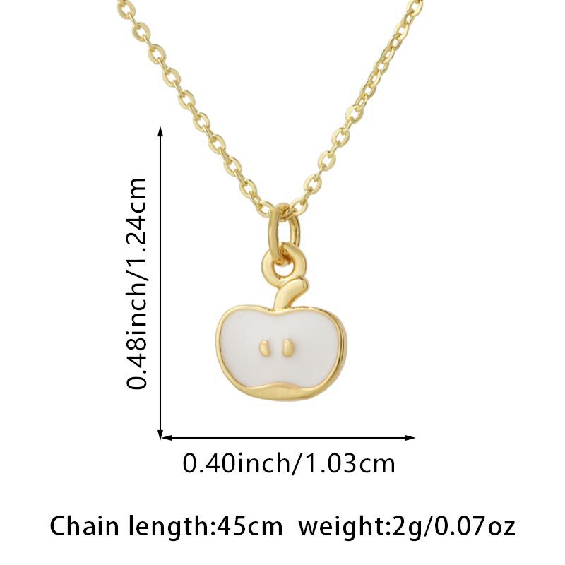 10:White apple pendant only