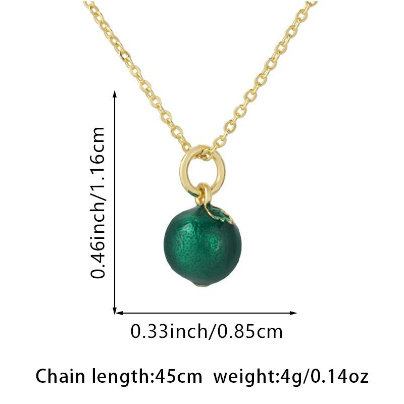 23:Green orange pendant only