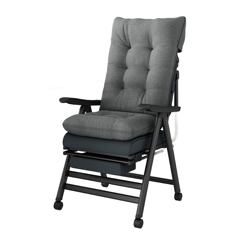 Gray head support rod pulley chair cushion