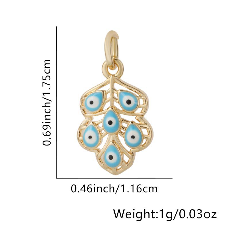 8:Leaves - blue and white