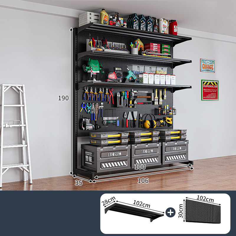 [Black 106*35*190] Comes with 3 layers   4 holes