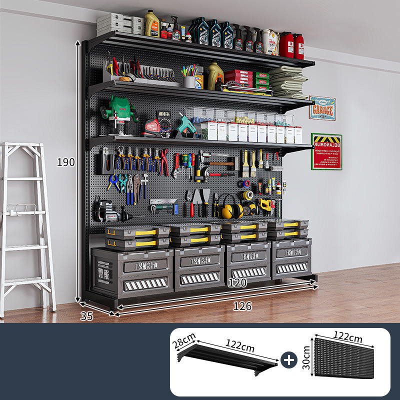 [Black 126*35*190] Comes with 3 layers   4 holes