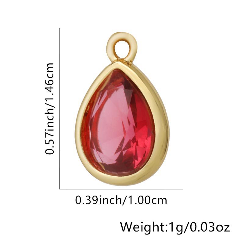 10:Water drops - red