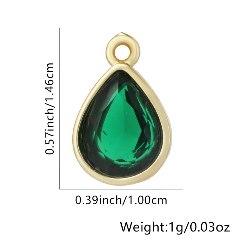 14:Water drops-green