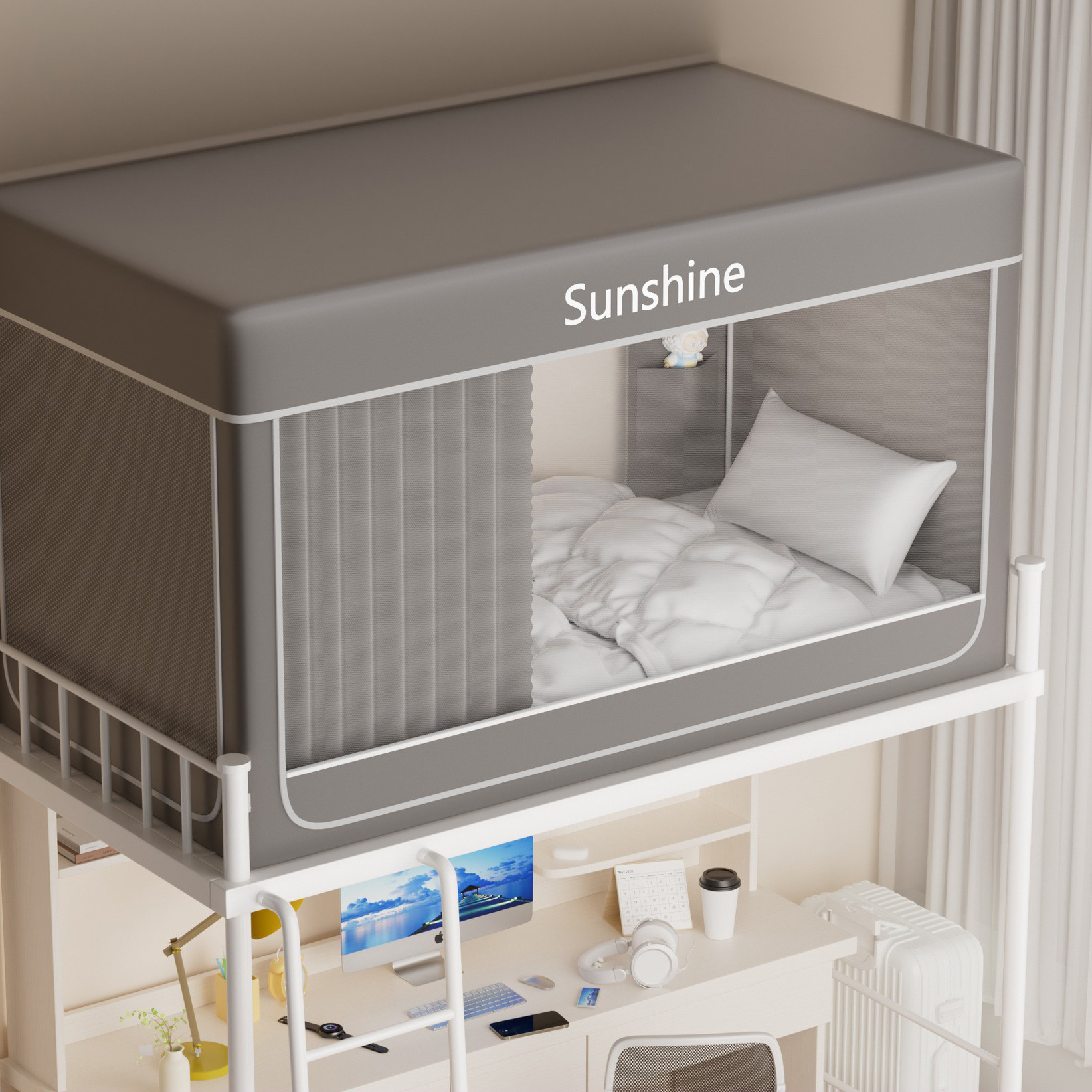 [deep gray] 4-side sunshade