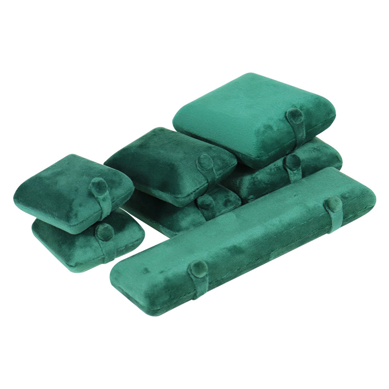 dark green ring box 7.3×7.3×3.8cm