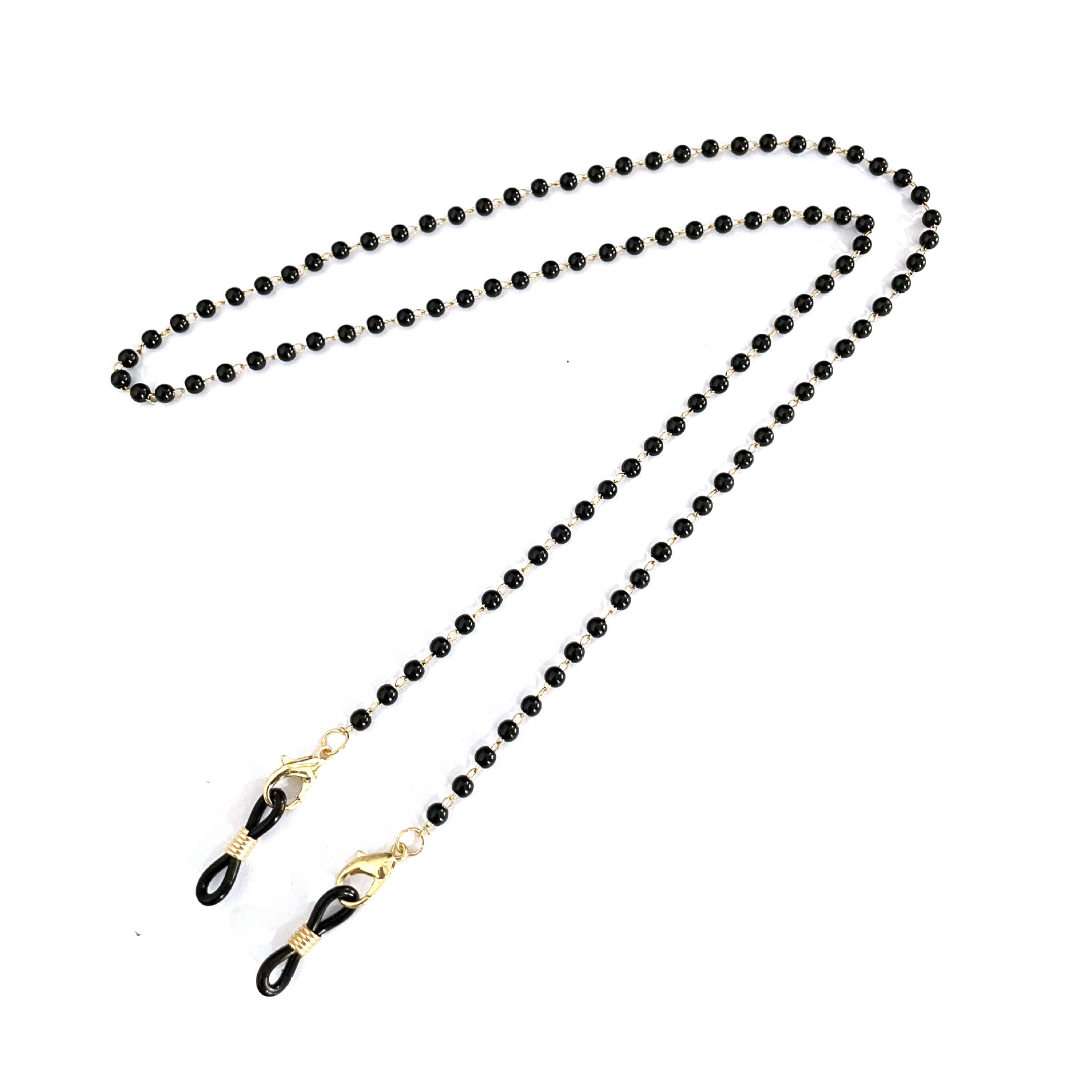 3:Black Pearl Gold Chain